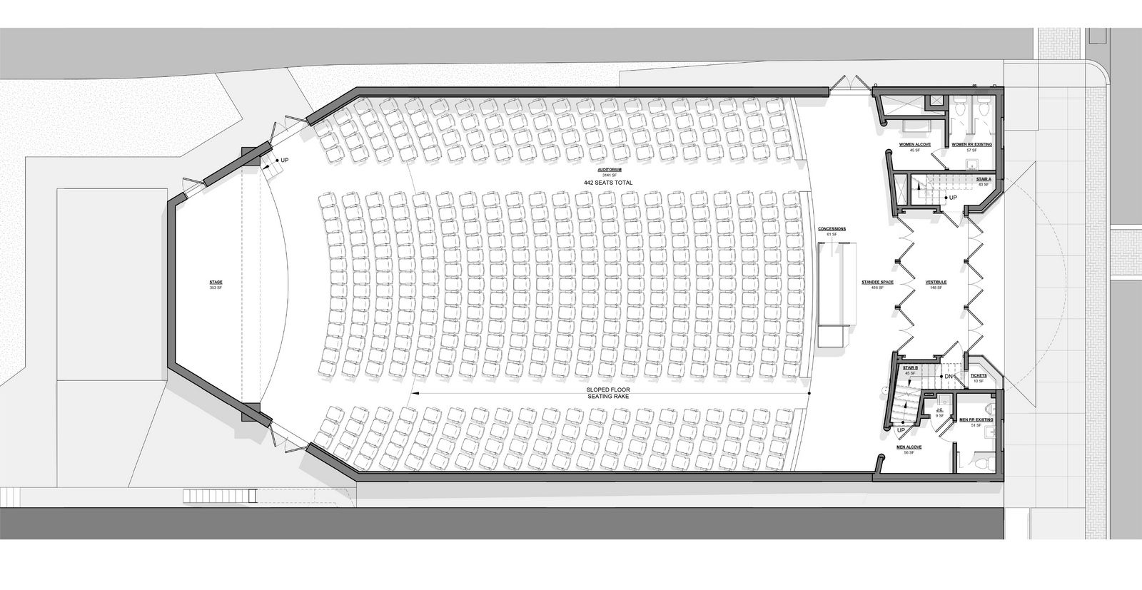 Chris Dawson Architect - West Shore Theatre Renovations, New Cumberland, PA, USA